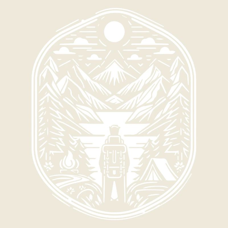 Abenteuer in den Bergen mit Wanderer