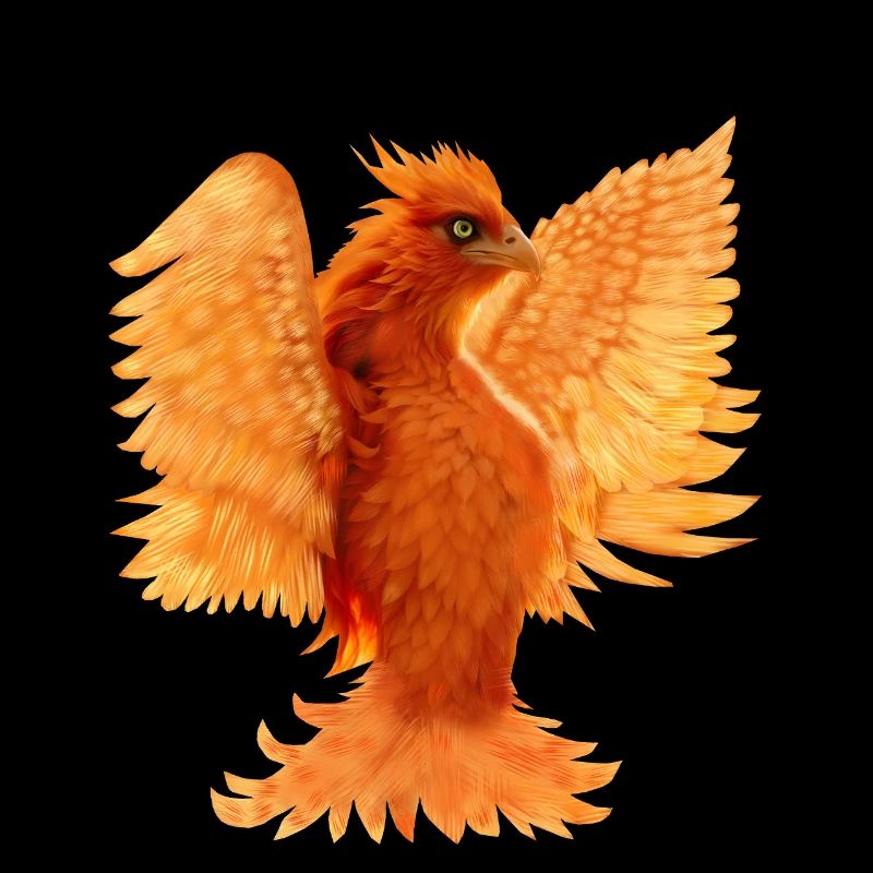 Simurgh : Néon Émeraude Regard, Oiseau ardent