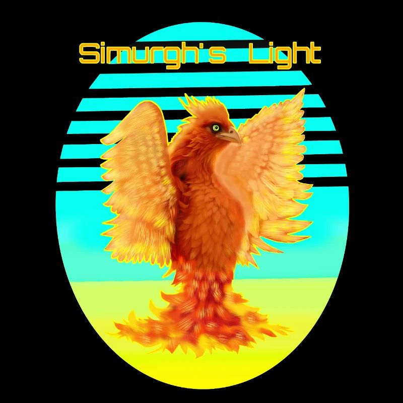 Cyber oiseau orange brillant : Oiseau de Happines