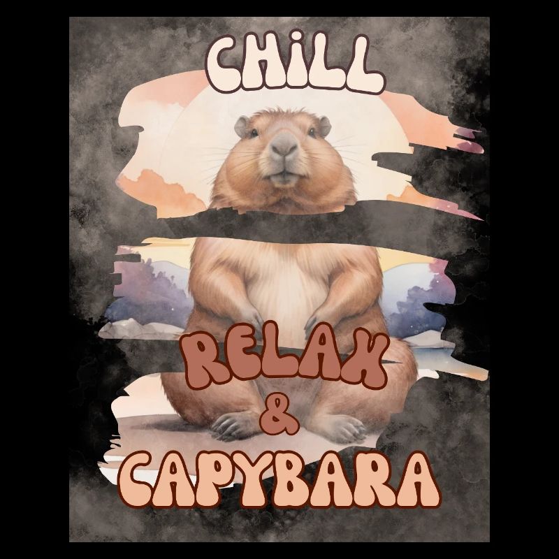Chill Relax Capybara – Cute Calm Animal Design
