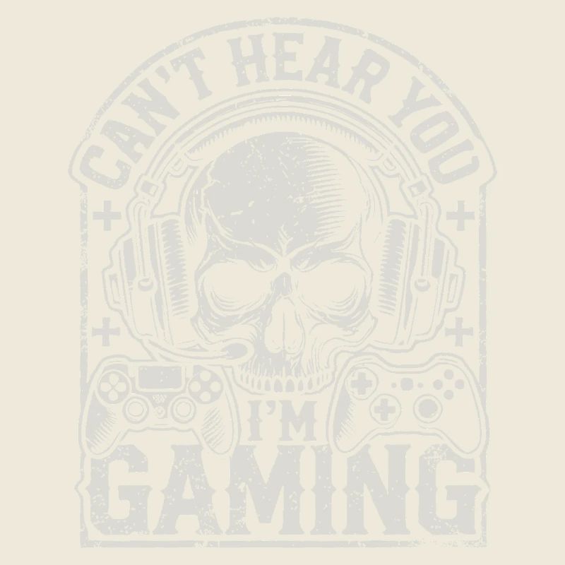 Crâne gaming avec casque et contrôleurs