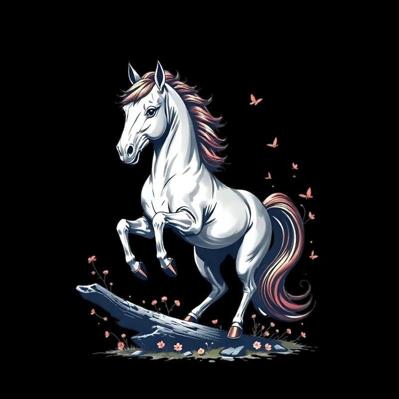 Majestic Grey Horse