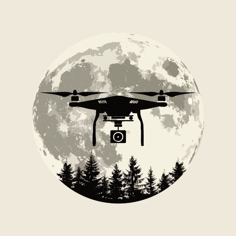 Drohne Vollmond