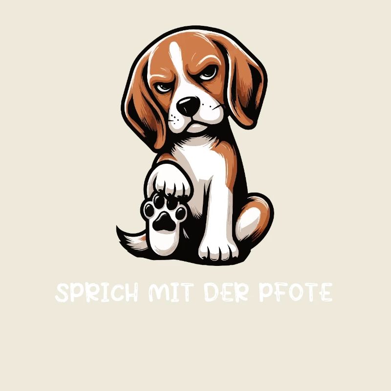 Sprich mit der Pfote Beagle Beaglebesitzer 