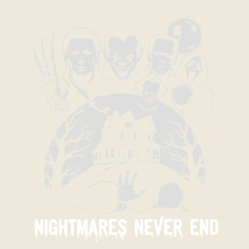 Nightmares Never End Horror Illustration