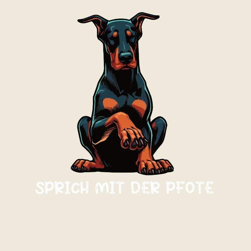 Sprich mit der Pfote Dobermann Dobermannbesitzer 