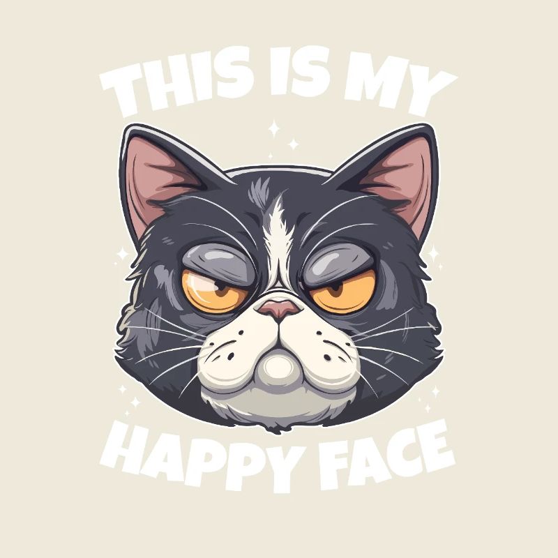 This is my happy face Katze