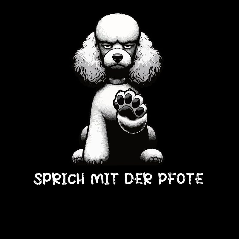 Parlez à la patte Caniche Caniche propriétaire Caniche Chien Caniche