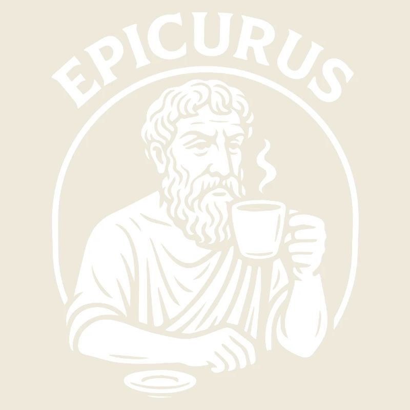 Epicurus Tasse à café Philosophy Tee