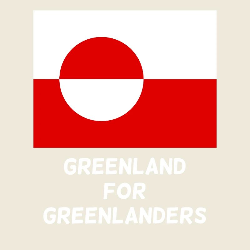 Greenland Flag Circle Emblem