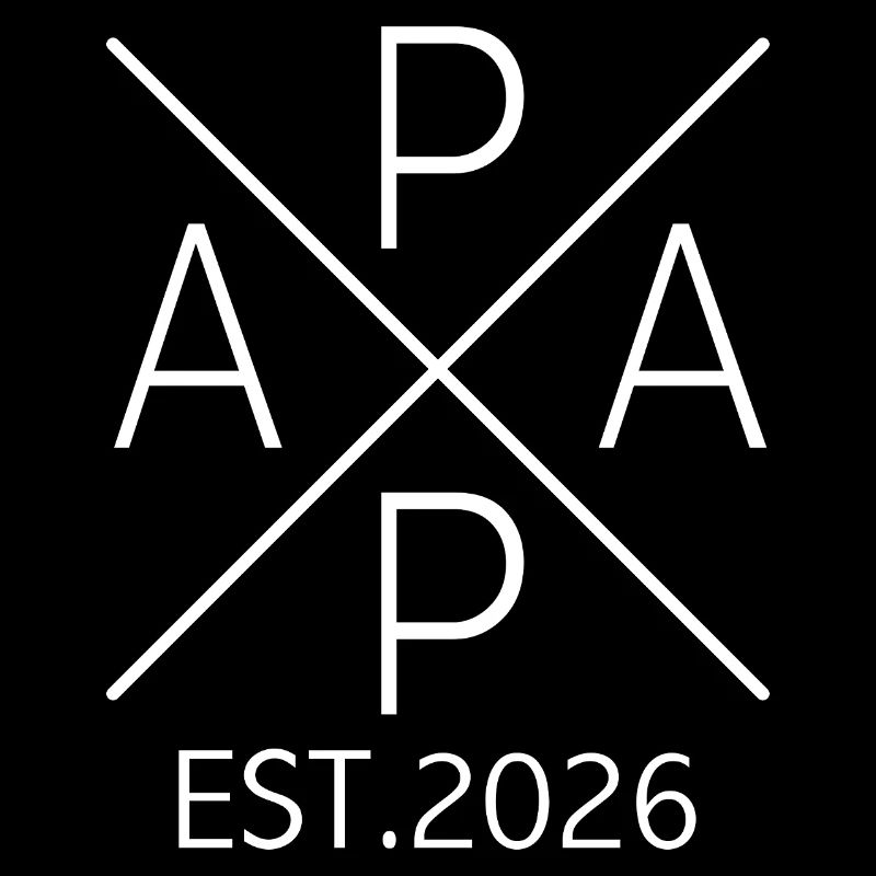 Dad 2026 Logo Expectant Dad 2026 Dad est 2026