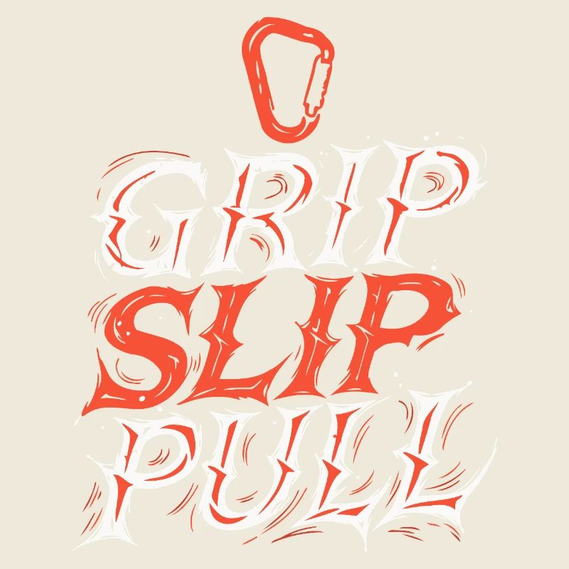 Grip Slip Pull Typographie Dynamique