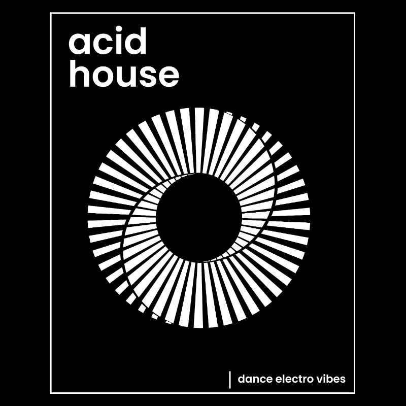 Affiche de musique acid house