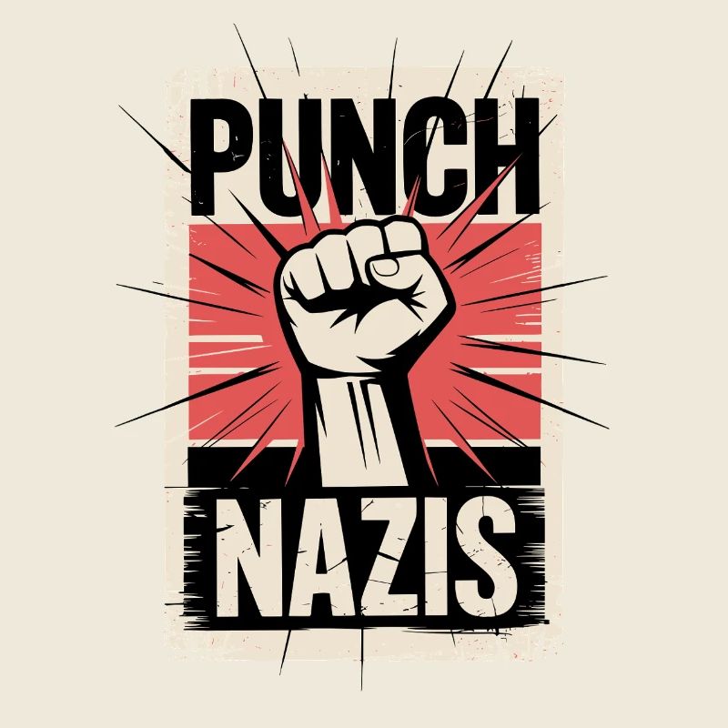 Affiche Poing contre les nazis
