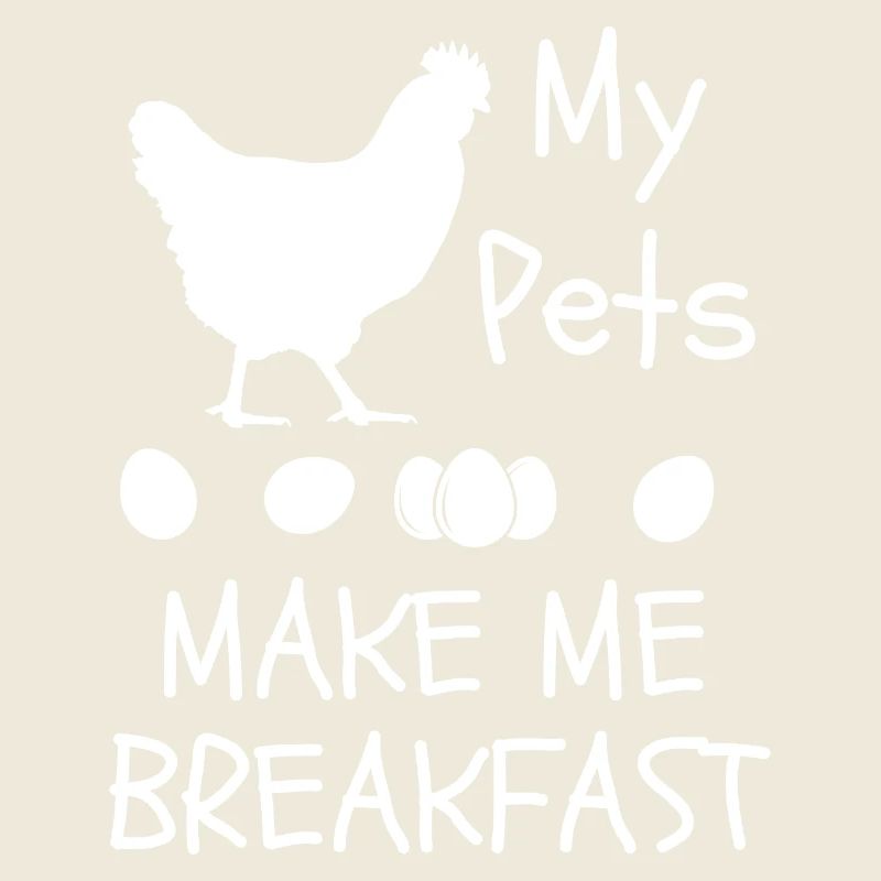Mes animaux me préparent le petit-déjeuner Élevage de poulets drôle