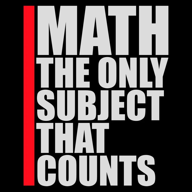Math The Only Subject That Counts Nerd Mathe Logo