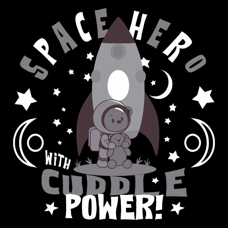 Astronaut mit Teddybär