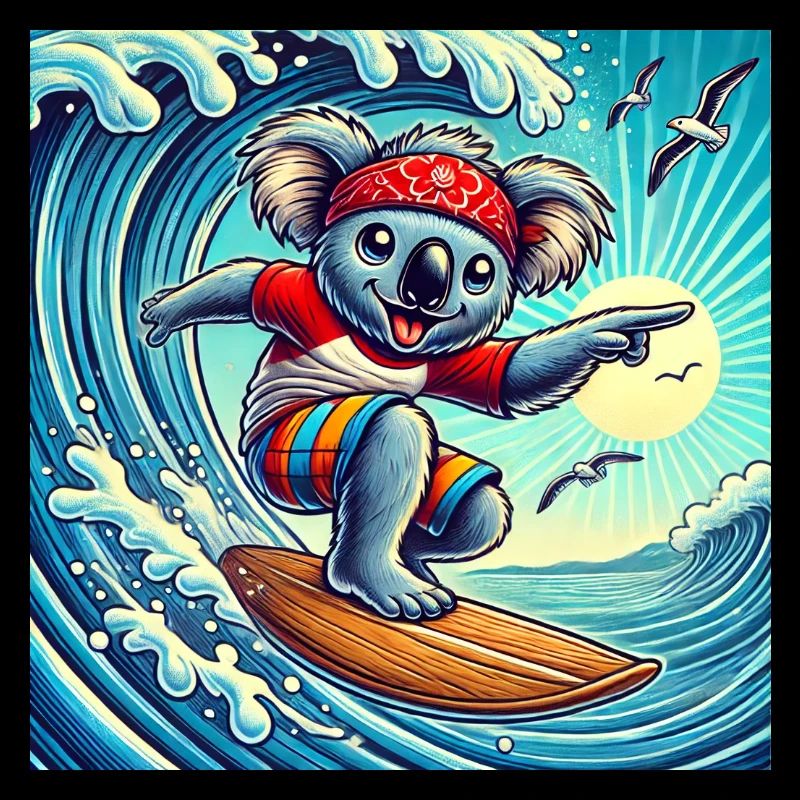 Surf like a koala: waves, sun and fun!