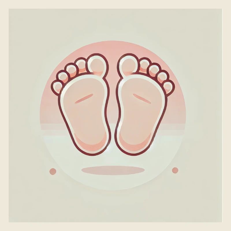 Mignons petits pieds de bébé