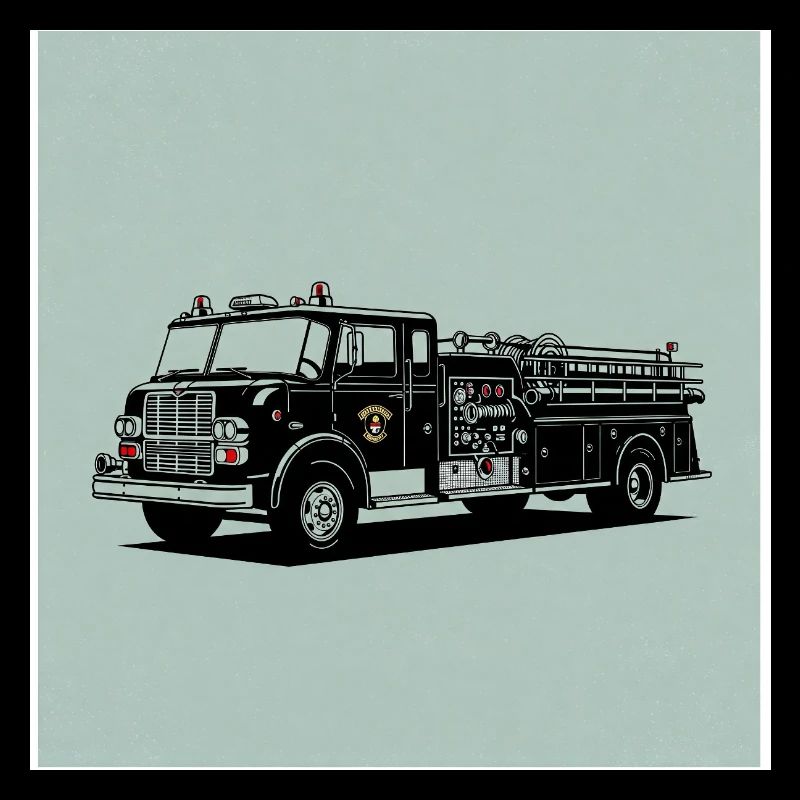Fire truck: Fast, strong and in action