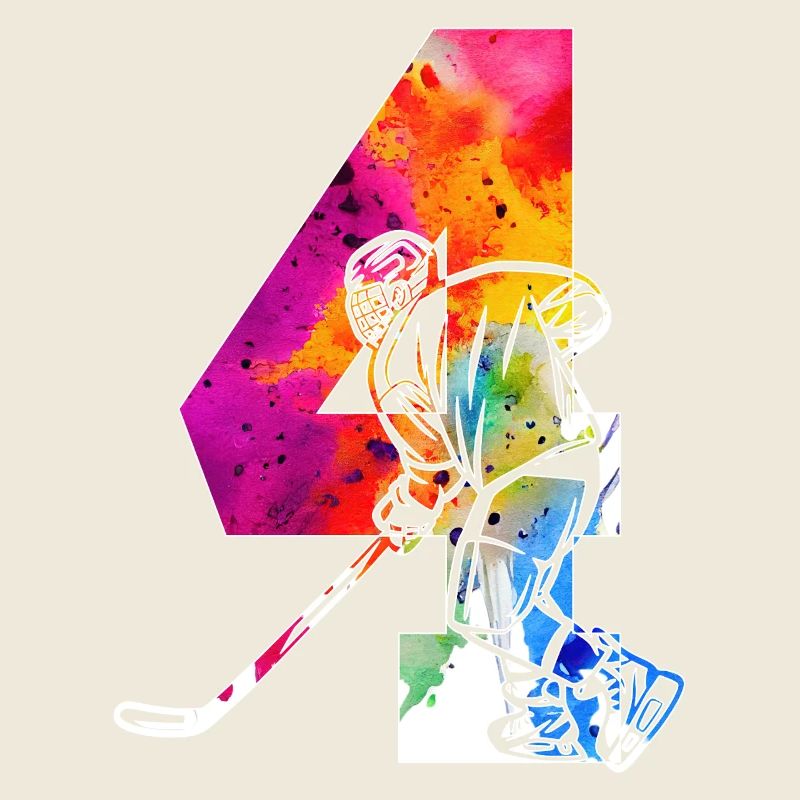 NUMÉRO 4 HOCKEY SUR GLACE 4E ANNIVERSAIRE