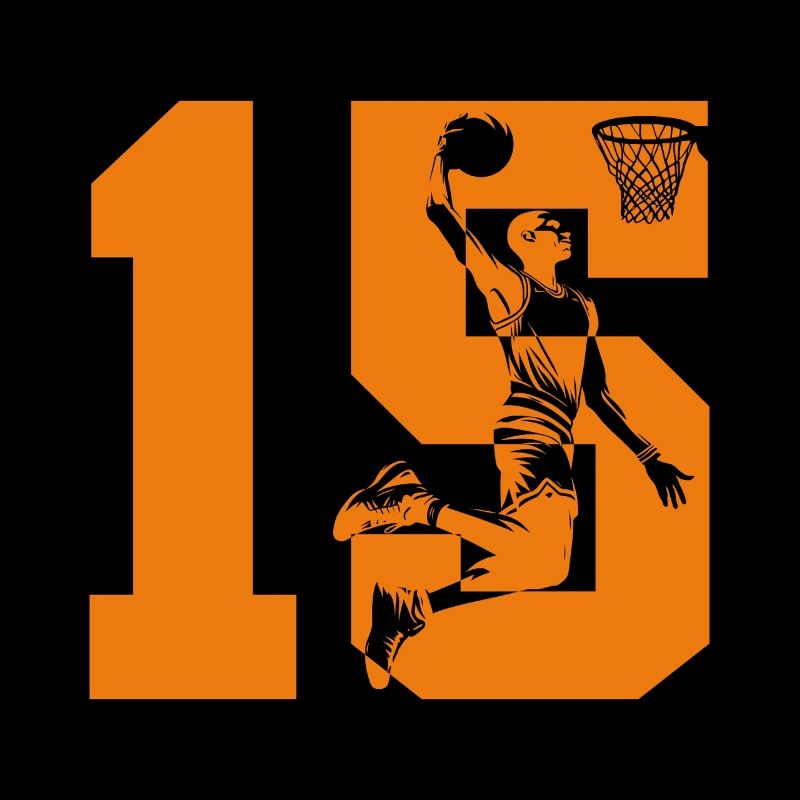 NUMMER 15 BASKETBALL 15. GEBURTSTAG