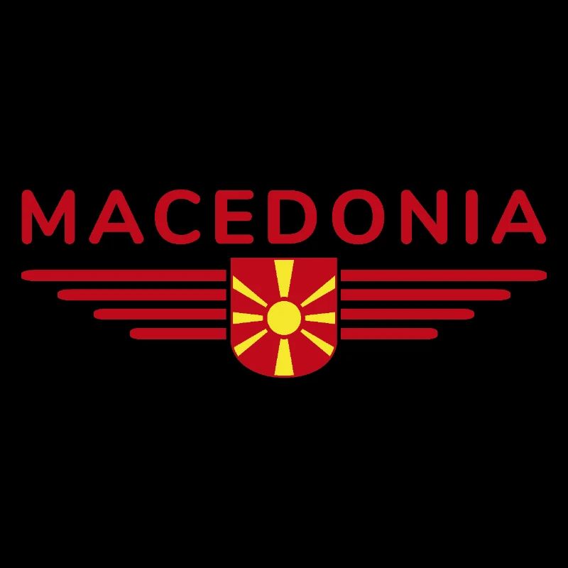 Conception de t-shirt Macédoine pour les fans