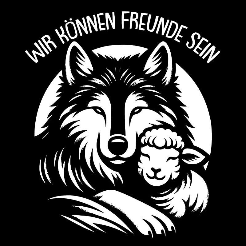 Wolf und Lamm wir können alle Freunde sein
