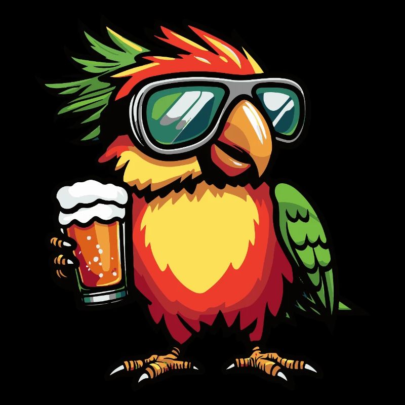 Papagai Après Ski Beer Comic