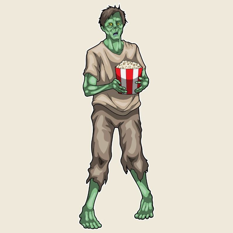 Zombie Halloween Popcorn