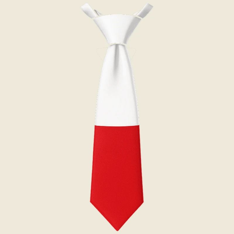 Cravate Pologne – Conception du drapeau