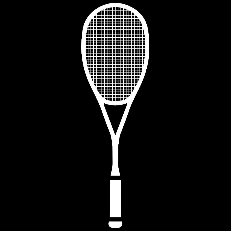 Squash Tennis Racket Split White