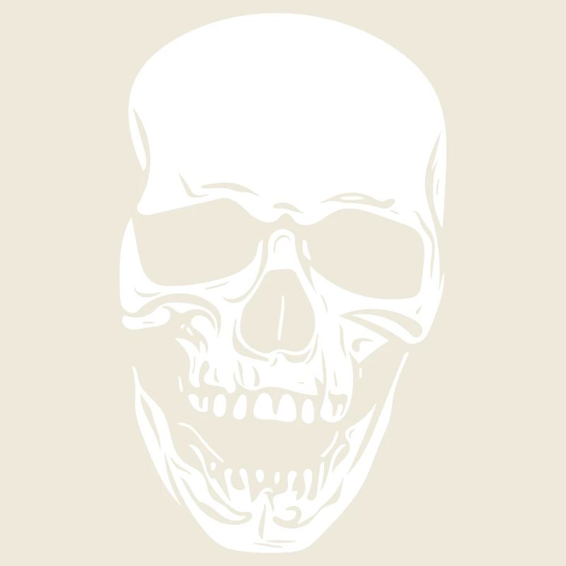 Vintage grinsender Vector Schädel