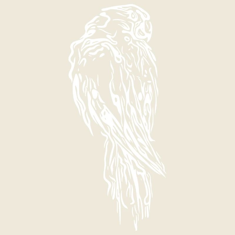 Parrot Portrait Vintage Bird Drawing