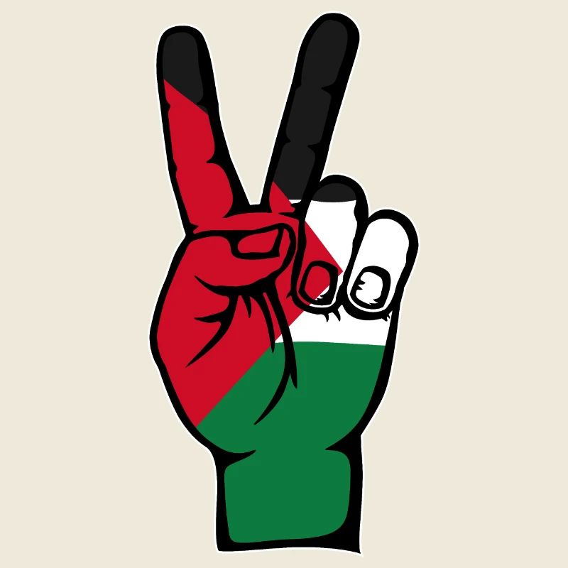 Palestine Flag Peace Victory Symbol