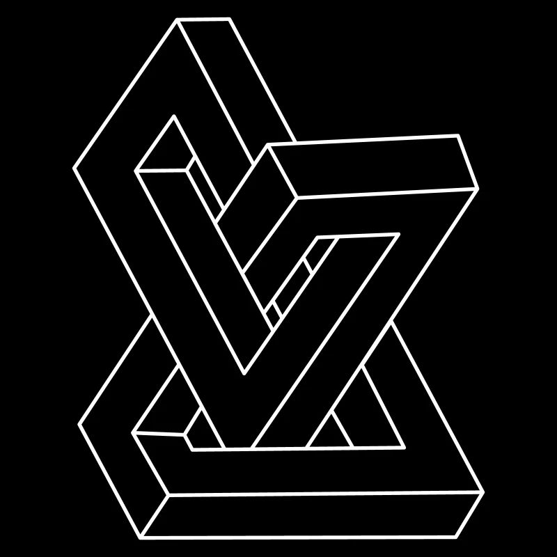 Optical illusion - Impossible figure