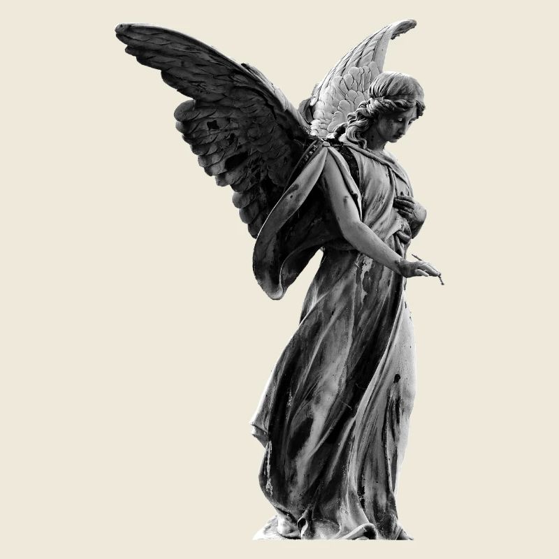 sculpture Ange - Conception, blanc