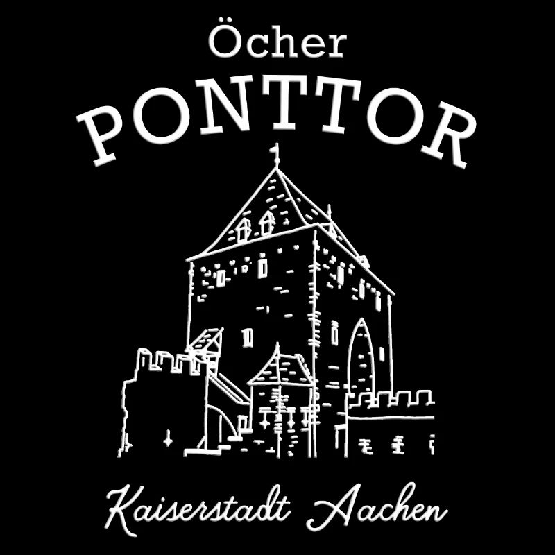 Öcher Ponttor, Ville impériale d’Aix-la-Chapelle, dessin