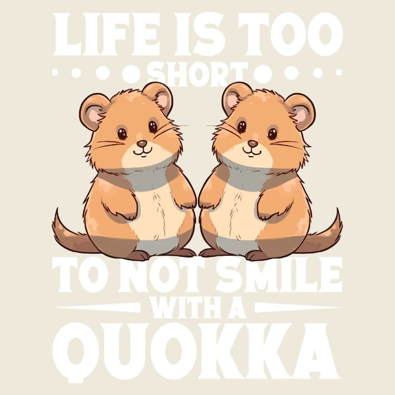La vie est trop courte | Quokka Design