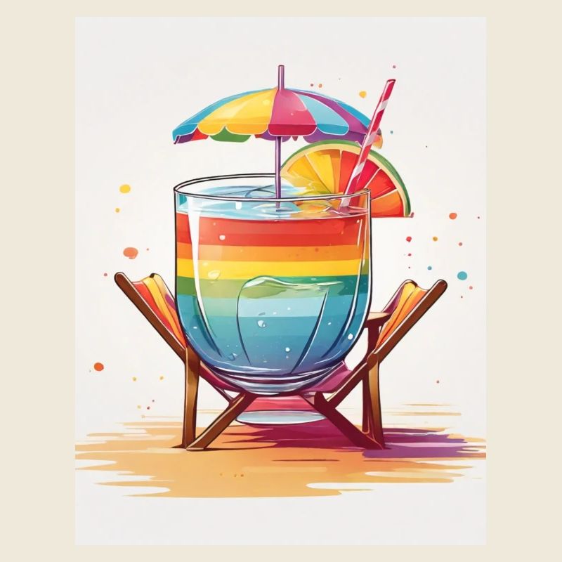 Regenbogen-Cocktail