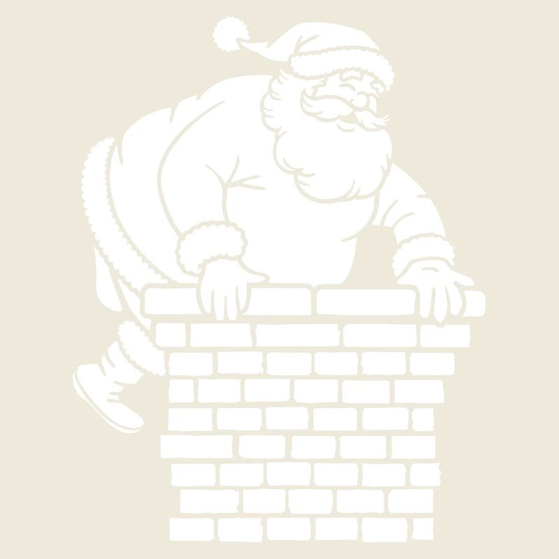 Weihnachtsmann Silhouette Minimalistisch