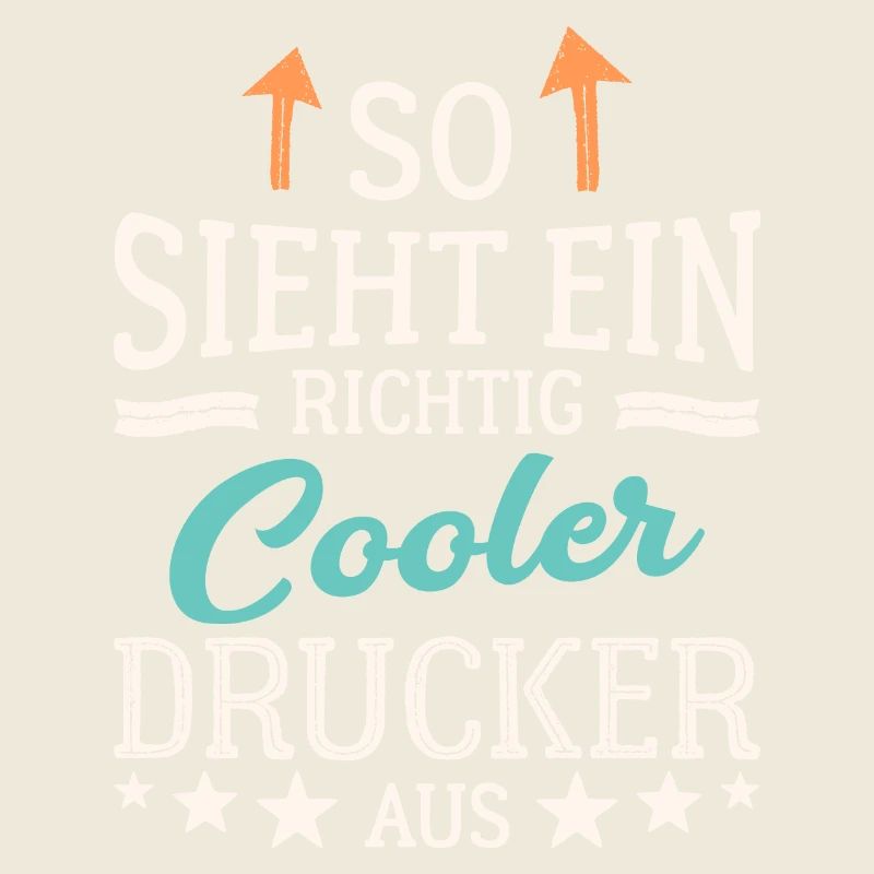 So sieht ein richtig cooler Drucker aus Druckerei