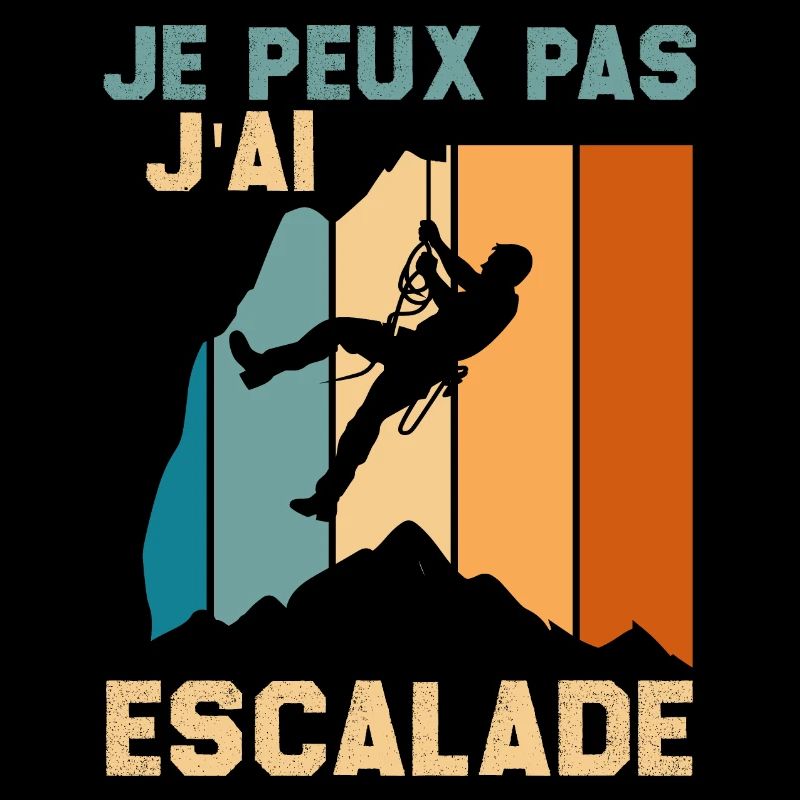 escalade un rocher Je peux pas j'ai escalade