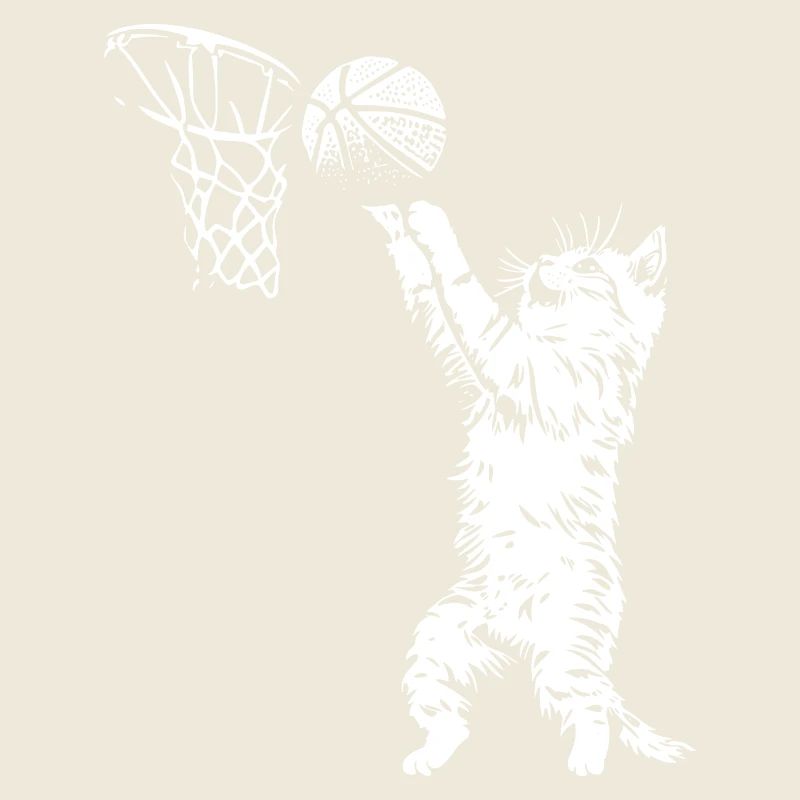 Dunk de basket-ball pour chat