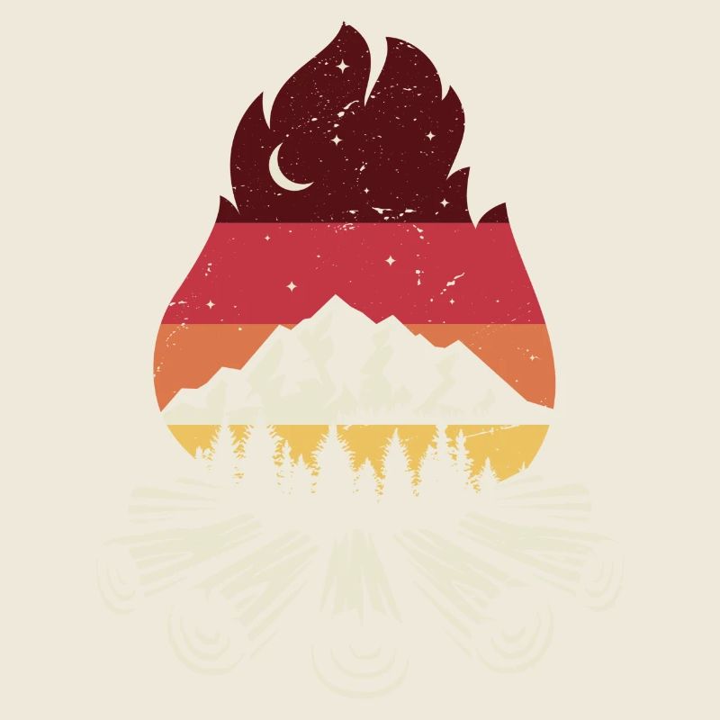 Feu de camp Sunset Pines