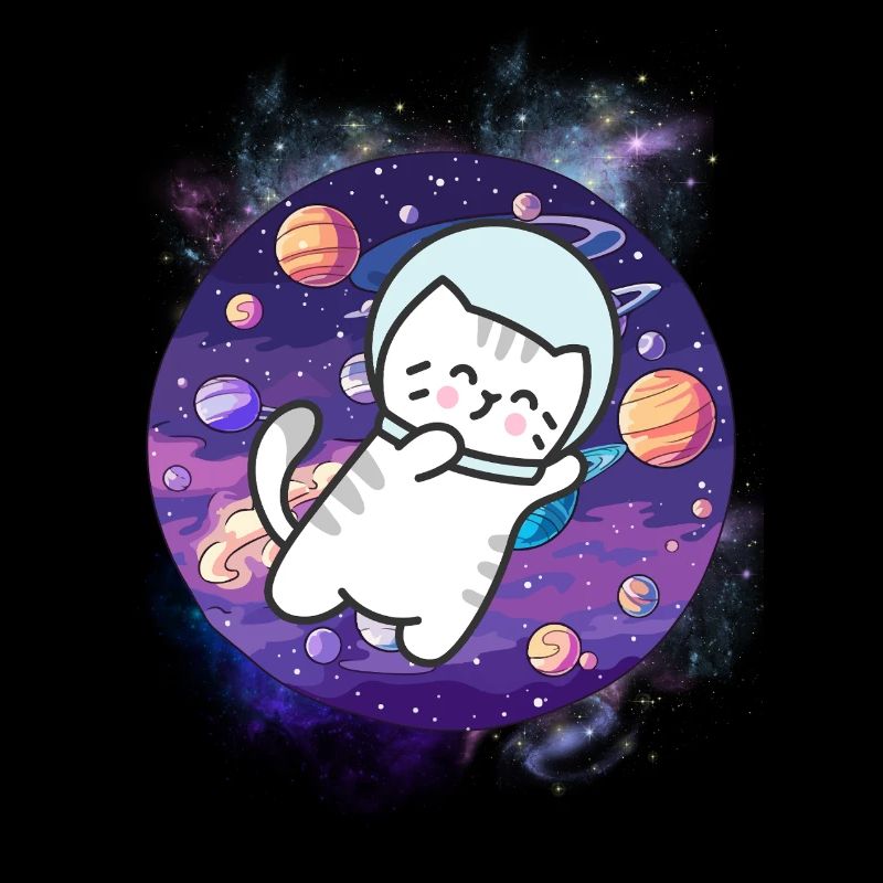 Kawaii Astronaut Kitten - Kosmische Reise