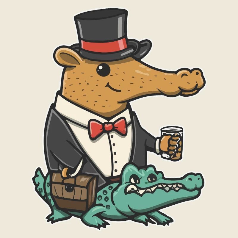Capybara Dapper Crocodile