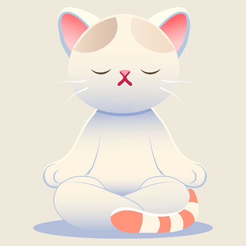 Chat Zen - La pleine conscience aux couleurs douces