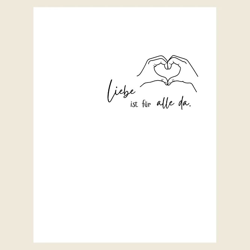 Handschrift Illustration Hande Liebe Pride T sh