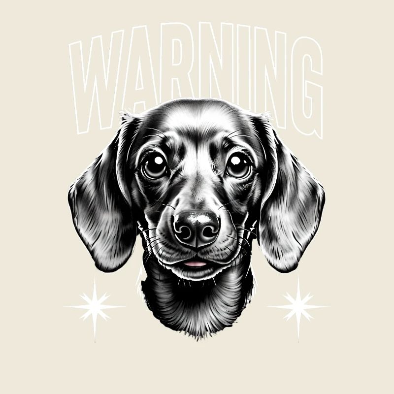 Warning Hund Dackel Geschenk
